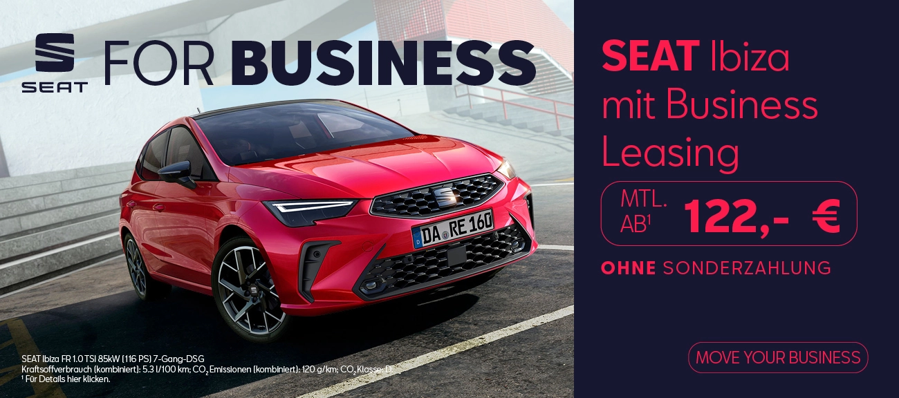 Seat Ibiza Gewerbeleasing Angebot